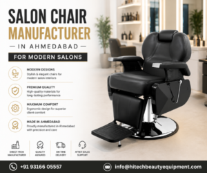 hydraulic salon chair in black Manufcaturer In Ahmedabad