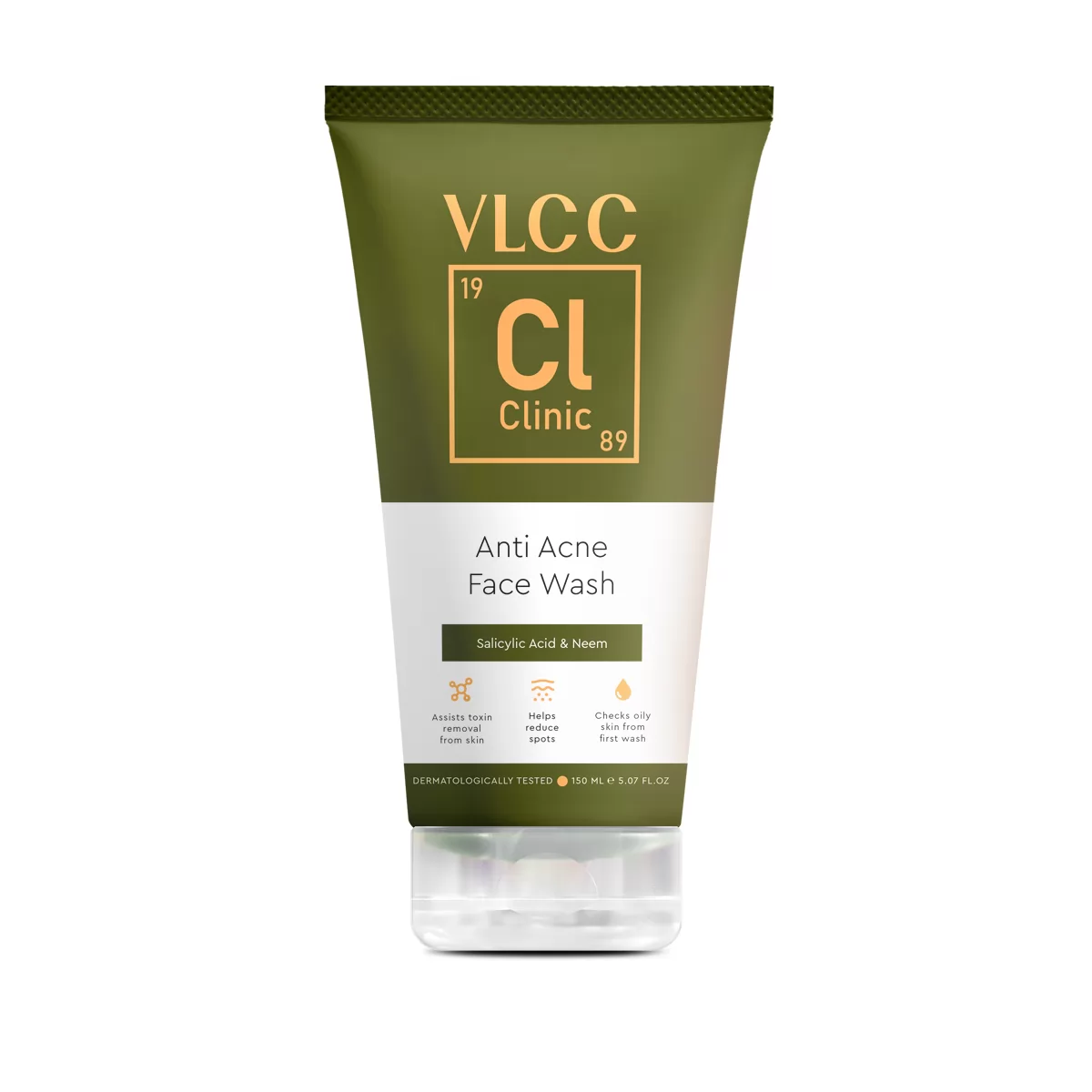 Anti Acne Face Wash - 150 ml - With Salicylic Acid & Neem