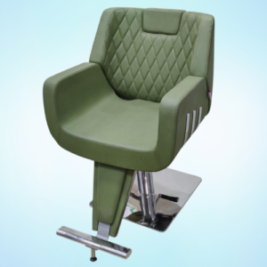 Green Diamond Stitched backrest Hydraulic Salon Chair