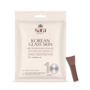 SARA Korean facial kit for glass glow skin with rice & ceramides