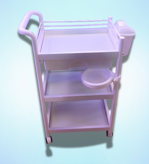 White 3-tier Beauty Salon Trolley