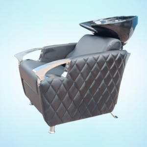 casa quilted rexine hair wash chair