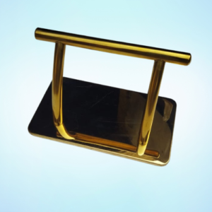 gold finished stainless steel footrest
