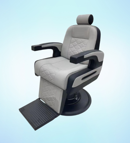 gray ad black luxury design barber chair