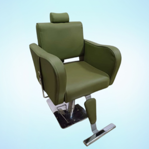 green nhydraulic styling salon chair