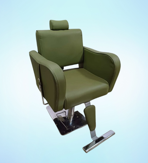 green nhydraulic styling salon chair