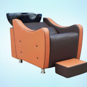 laydown and orange hair wash chair
