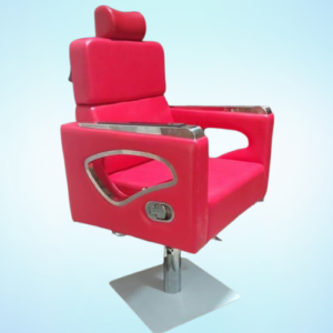 red leather hydraulic salon chair
