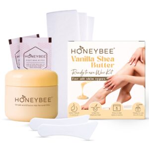 Honeybee Vanilla Shea Butter Wax Kit 350g