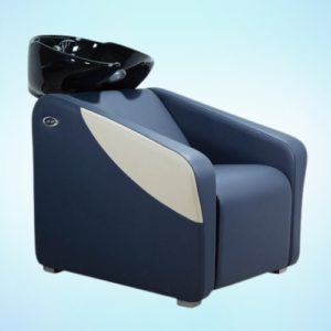 wood synthetic leather hair wash chair